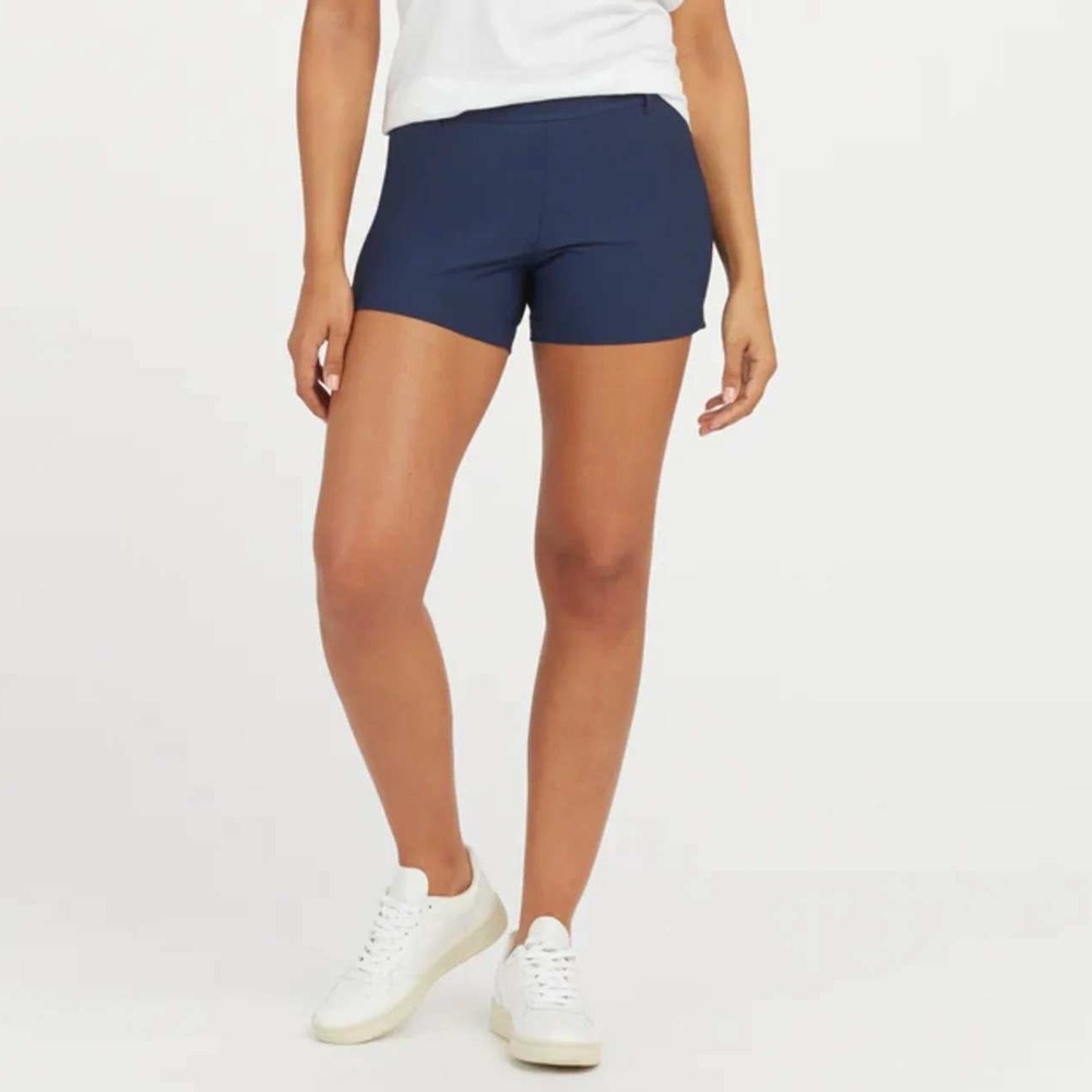 Spanx Sunshine Short 6" Midnight Navy Blue UPF 50+ 50420R Womens Large New